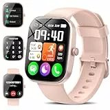 Montre Connectée Homme Femme, 1.91'HD Montre Connectee avec Appels Bluetooth, Etanche IP68 Smartwatch avec Podomètre Cycle Menstruel Fréquence Cardiaque, 112+ Mode Sport Montre Sport Android iOS. rose