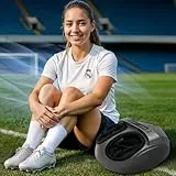 Real Madrid | RM Comfort Masseur électrique officiel pour les pieds du Real Madrid | Massage à 360° avec pressothérapie I Compression | Circulation des pieds fatigués | Panneau de contrôle simple