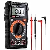 Multimètre Numérique KAIWEETS, Multimètre Digital, Voltmètre Multifonctions 2000 Comptes, Testeur Électrique, Ohmmètre, Mesure La Tension CA/CC, Courant CC, Résistance, Continuité, Diode