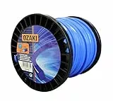 OZAKI - Bobine Fil Nylon Carré - Longueur 45m - Ø 3,30mm - Matières Vierges - Haute Durabilité - Excellente Tenue À L'Œillet