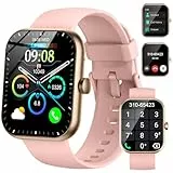 Montre Connectée Homme Femme, 1.96'HD Smartwatch avec Appel Bluetooth, 110+ Modes Sportifs Montre Connectee Tendance, Podometre/Sommeil/Cardiofrequencemetre, IP68 Etanche Montre Sport pour Android/iOS