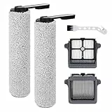 iFloor 5 Breeze Complete Accessoires pour Tineco iFloor 5 Breeze Complete Aspirateur Eau et Poussière Pièces de Rechange 5 Pièces Accessoires 2 Rouleaux de Brosse,2 filtres,1 Brosse de Nettoyage