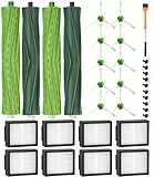 Pièces d'rechange pour iRobot Roomba i7 i7+ j7 j7+i3 i3+ i4 i4+E5 E6 Aspirateur, Accessoires de Remplacement pour Roomba i/e/j Série, 2 Sätze Brosses en Caoutchouc, 8 Filtre, 10 Brosses Latérale