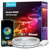 Govee Ruban LED 20M, RGBIC Bande LED avec Contrôle de Segment, Synchronisation Musicale, 64 Modes Scène, Contrôlable via APP, Changement de Couleur, pour la Chambre, 2 rouleaux de bandes de 10m
