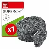 SWISSINNO Laine d'acier Stop Rongeurs Contre Les Souris, Rats, fouines, Insectes - Barrière Durable impénétrable Efficace à 100% - Maillage en Acier Inoxydable - Longueur 1x50cm