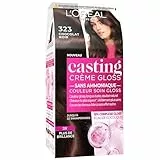 L’ORÉAL PARIS - Coloration Cheveux Semi-Permanente Ton sur Ton - Couleur Soin Gloss - Sans Ammoniaque - Casting Crème Gloss - Nuance : Chocolat Noir (323)