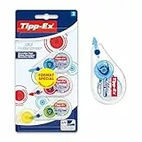 Tipp-Ex Mini Pocket Mouse Rubans Correcteurs 6 m x 5 mm - Couleurs Fantaisies Assorties, Blister Format Spécial de 3