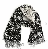 Sciarpa donna Guess black/ white multilogo C25GU37 AW5217VIS30 NERO