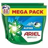 Ariel 3en1 PODS, Lessive Liquide En Capsules 88 Lavages, Alpine, Élimination Impeccable Des Taches En Un Seul Lavage, Dissolution Rapide Même À Froid