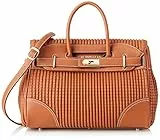 MAC DOUGLAS - Sac à Main Châtain - Le PYLA de la collection BRYAN - Taille XS : 34,5*25*12,5 cm - Porte-clef amovible muni d'un Mousqueton - 3 poches intérieure dont une zippée – Bandoulière amovible