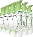Febreze ZERO% Spray Désodorisant, Parfum Bambou, Pack de 6 (6x300ml), Kit De Démarrage, Brume D'Air & Textile Pour Élimination Et Prévention Des Odeurs, Fromule Sans Gaz