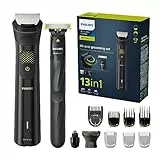 Philips Series 9000 - Tondeuse 13-en-un + OneBlade, kit tondeuse intégral, tonte précise, contours nets, rasage pratique, 27 hauteurs de coupe (de 0,2 à 20 mm) (modèle MG9530/15) DP