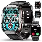 OUKITEL Montre Connectée Homme,1.96' HD Smartwatch avec Appel Bluetooth,100+ Mode Sportifs,Montre Sport pour Surveiller Cardio,Podometre,Sommeil,Étanche 5ATM,Montre Homme pour Android iOS