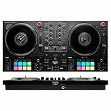 Hercules DJControl Inpulse T7, contrôleur DJ motorisé noir avec deux platines