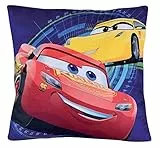 Fun House 712755 Cars Coussin pour Enfant, LAMBOA Imprime, Bleu, 35 x 35 x 15 cm