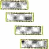 4 Pièces One Blade Rasoir Lame Compatible Avec Philips Oneblade De Remplacement Pro Lames Hommes
