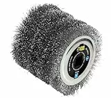 Fartools 110874 Brosse fil métallique Ø120mm - L 100mm compatible avec Rénovateur REX120, REX200 et REX-H200 pour décaper fortement Noir