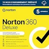 Norton 360 Deluxe 2025 | 5 appareils | 15 Mois | Téléchargement