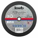 kwb Disque à tronçonner pour métal 230 x 1,9 mm fin, alésage 22,23 mm pour meuleuse d'angle, convient pour l'acier inoxydable