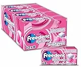 FREEDENT REFRESHERS - Chewing Gum Sans Sucre - Goût Bubble Menthe - 12 Paquet de 8 Dragées - Grand Format 96 Dragées