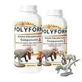 Resin Pro Polyform Résine de polyuréthane de coulée hautement fluide, Convient pour la fabrication de modèles, le bricolage et la bijouterie, Prototypage rapide, Beige - 2 Kg