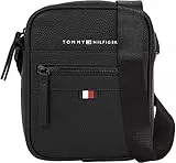 Tommy Hilfiger Sac à Bandoulière Homme Essential PU Mini Reporter Petit, Noir (Black), Taille Unique
