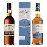 Lot de Whisky Ecossais Single Malt THE GLENLIVET Founder's Reserve + ABERLOUR 10 ans Whisky Ecossais Single Malt - 40%, 70cl