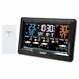 La Crosse Technology - SW403 Station Météo J+4 avec connexion Wifi et écran coloré - Noir