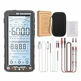 VISLONE Multimètre numérique,6000 points,testeur NCV intelligent, anti-brûlure,rechargeable,grand écran LCD 5 pouces avec lampe de poche rétroéclairée pour tension, courant et résistance