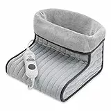 medisana FWS chauffe-pieds, Couverture chauffante pour pieds, Doublure intérieure pelucheuse et lavable, Arrêt automatique, Protection contre la surchauffe, Jusqu'à la pointure 46