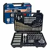 Bosch Professional 103 pièces Jeu de forets et d'embouts (pour le bois, la pierre et le métal, accessoires outils de perçage et de vissage)