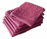 De Witte Lietaer 194825 Lot de 6 Gants de Toilette Coton Fuchsia 15 x 22 cm