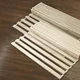 Sommier à Lattes 160x200 (80x200 2pcs) sans Pieds pour Lit 2 Personnes - 25 Lattes pour Sommier - Bois Massif - Fabriqué dans l'EU - Livraison Gratuite et Rapide