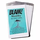 BLAM! Mostiky: 30 Films adhésifs Compatible piège pondoir Biogents(*) BG-Gat(*) / Reflect-Tech(*) et HexaCatch(*). Pack de 30 Sticky Cards (Cartes adhésives) Contre Les moustiques Tigres.