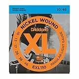 D'Addario EXL110 Nickel Wound Electric Guitar Strings, Regular Light, 10-46