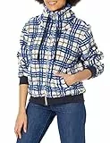 Tommy Hilfiger Sherpa Bomber Jacket, Light Heather Fawn Multi, L Femme