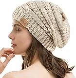 REDESS Bonnet Souple pour Hommes et Femmes Bonnet en Tricot torsadé Doux et épais pour l'hiver