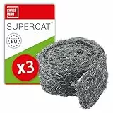 SWISSINNO Laine d'acier Stop Rongeurs Contre Les Souris, Rats, fouines, Insectes - Barrière Durable impénétrable Efficace à 100% - Maillage en Acier Inoxydable - Longueur 3x50cm