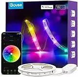 Govee RGBIC Ruban LED 5m, Bande WiFi Bluetooth Multicolore, Contrôlé par APP et Contrôle Segmenté Intelligente Sélection des Couleurs, Sync avec Rythme de Musique pour Maison Chambre Fête Cuisine