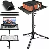 CAHAYA Support de projecteur avec ceinture antidérapante et coussin antidérapant Capacité de charge 10 kg Hauteur réglable de 66cm à 130,8cm Salle de réunion CY0331