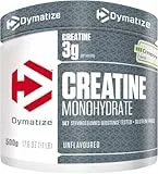 Dymatize Creatine Monohydrate Unflavoured Powder 1x500g - 100% Creapure Creatine - Acide aminé - Créatine