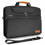 DOMISO Sacoche Ordinateur 14 Pouces Imperméable Pochette PC Portable Sac à Bandoulière Homme pour 14' Acer Aspire 1 Swift 3 / HP Stream 14 Pavilion 14 / Lenovo IdeaPad/Asus, Noir