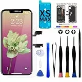 Brinonac LCD Écran pour iPhone XS Max, 6,5' Ecran Tactile 3D Remplacement Assemblé avec Outils de Réparation et Verre Trempé pour A1921/A2101/A2102/A2103/A2104