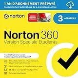 Norton 360 Deluxe |3 Appareils | 1 An avec Renouvellement Automatique | Téléchargement