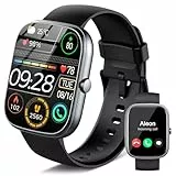 Montre Connectée Homme Femme avec Appel Bluetooth, 1.91'' HD Smartwatch avec 110+ Sportifs Moniteur Sommeil Fréquence Cardiaque SpO2 Podometre Smart Watch, Etanche IP68 Montre Sport pour Android iOS