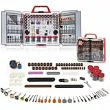 SHALL Coffret de 508 Accessoires d'Outils Rotatifs Universels, Kit d'Outils Multifonctions avec Mandrin pour Couper, Meuler, Percer, Graver et Polier Compatible Dremel