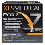 XLS MEDICAL PRO-7 - Sticks De Poudre Pour Une Aide Ã€ La Perte De Poids - 7 Bénéfices (1)(2) - Perdez Jusqu'à 5x Plus De Poids Qu'avec Un Régime Seul (1) - 90 Sticks De Poudre Goût Ananas- 1 Mois