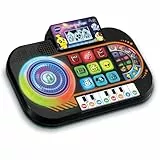 VTech DJ Mix Junior Table de mixage pour Enfants, Jouets électroniques pour Enfants à partir de 3 Ans, Panneau Lumineux, Disque Cratch, Piano avec 8 Touches, 9 chansons, 27 mélodies et Mini-Jeux
