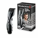 Remington Tondeuse barbe électrique [Utilisation facile & précise] Barba (Ergonomique, lames céramique auto-affûtées & lubrifiées à vie, 9 réglages 1,5-18mm, Secteur/batterie, brosse incl.) MB320C