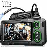 Caméra Endoscopique, Hopefox 1080P HD Ecran IPS 4,3 Pouces Endoscope Camera avec 8 Lumières LED, Caméra Inspection Canalisation, IP67 étanche, Câble Semi-Rigide de 5M